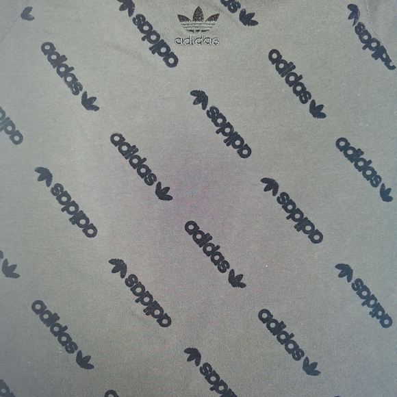 Adidas Women's Black/Gray Body Con Long Sleeve Dress - Picture 8 of 8